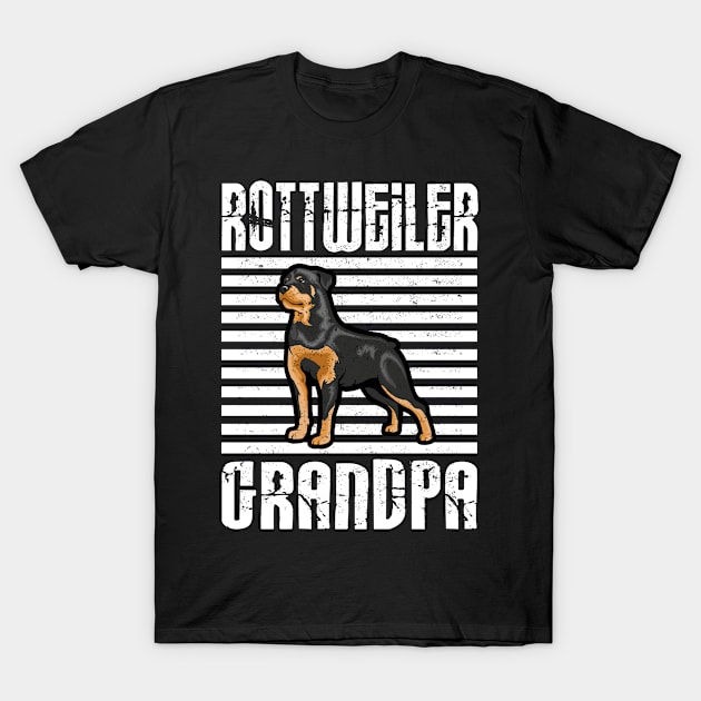 Rottweiler Grandpa Proud Dogs T-Shirt by aaltadel